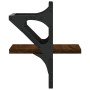 Estantes de pared con barras 2 uds marrón roble 20x25x30 cm en Estanterías | Comprar online en Foru.es