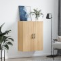 Armario de pared roble Sonoma 69,5x34x90 cm de vidaXL, Aparadores - Ref: Foro24-828447, Precio: 69,36 €, Descuento: %