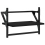 Estantes de pared con barras 2 unidades negro 40x25x30 cm en Estanterías | Comprar online en Foru.es