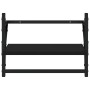 Estantes de pared con barras 2 unidades negro 40x25x30 cm en Estanterías | Comprar online en Foru.es
