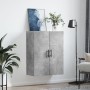 Armario de pared gris hormigón 69,5x34x90 cm de vidaXL, Aparadores - Ref: Foro24-828448, Precio: 66,70 €, Descuento: %