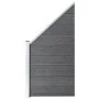 Set de valla 6 cuadradas + 1 oblicua WPC gris 1138x186 cm de vidaXL, Paneles de vallas - Ref: Foro24-3053238, Precio: 2,00 €,...