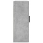 Armario de pared gris hormigón 69,5x34x90 cm de vidaXL, Aparadores - Ref: Foro24-828448, Precio: 66,70 €, Descuento: %