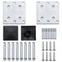 Set de valla 6 cuadradas + 1 oblicua WPC gris 1138x186 cm de vidaXL, Paneles de vallas - Ref: Foro24-3053238, Precio: 2,00 €,...