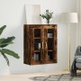 Armario de pared roble ahumado 69,5x34x90 cm de vidaXL, Aparadores - Ref: Foro24-828465, Precio: 89,60 €, Descuento: %