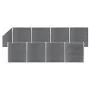 Set de valla 8 cuadradas + 1 oblicua WPC gris 1484x186 cm de vidaXL, Paneles de vallas - Ref: Foro24-3053240, Precio: 3,00 €,...