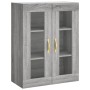 Armario de pared gris Sonoma 69,5x34x90 cm de vidaXL, Aparadores - Ref: Foro24-828466, Precio: 80,65 €, Descuento: %