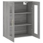 Armario de pared gris Sonoma 69,5x34x90 cm de vidaXL, Aparadores - Ref: Foro24-828466, Precio: 80,65 €, Descuento: %