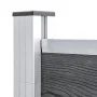 Set de valla 8 cuadradas + 1 oblicua WPC gris 1484x186 cm de vidaXL, Paneles de vallas - Ref: Foro24-3053240, Precio: 3,00 €,...