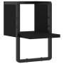 Estante de pared con barra negro 20x25x30 cm en Estanterías | Comprar online en Foru.es