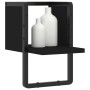 Estante de pared con barra negro 20x25x30 cm en Estanterías | Comprar online en Foru.es
