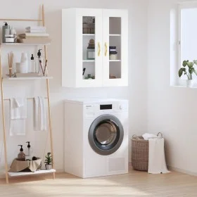 Armario de pared blanco 69,5x34x90 cm de vidaXL, Aparadores - Ref: Foro24-828460, Precio: 90,25 €, Descuento: %