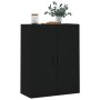 Armario de pared negro 69,5x34x90 cm de vidaXL, Aparadores - Ref: Foro24-828445, Precio: 89,33 €, Descuento: %