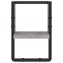Estante de pared con barra gris Sonoma 20x25x30 cm en Estanterías | Comprar online en Foru.es