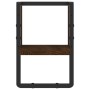 Estante de pared con barra marrón roble 20x25x30 cm en Estanterías | Comprar online en Foru.es