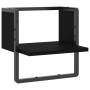 Estante de pared con barra negro 30x25x30 cm en Estanterías | Comprar online en Foru.es