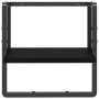 Estante de pared con barra negro 30x25x30 cm en Estanterías | Comprar online en Foru.es