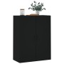 Armario de pared negro 69,5x34x90 cm de vidaXL, Aparadores - Ref: Foro24-828437, Precio: 71,77 €, Descuento: %