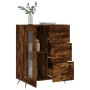 Aparador de madera de ingeniería roble ahumado 69,5x34x90 cm de vidaXL, Aparadores - Ref: Foro24-828017, Precio: 69,07 €, Des...