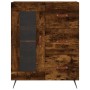 Aparador de madera de ingeniería roble ahumado 69,5x34x90 cm de vidaXL, Aparadores - Ref: Foro24-828017, Precio: 69,07 €, Des...