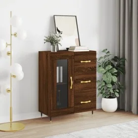 Aparador de madera de ingeniería marrón roble 69,5x34x90 cm de vidaXL, Aparadores - Ref: Foro24-828027, Precio: 95,49 €, Desc...
