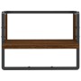 Estante de pared con barra marrón roble 40x25x30 cm en Estanterías | Comprar online en Foru.es
