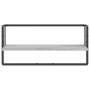 Estante de pared con barra gris Sonoma 65x25x30 cm en Estanterías | Comprar online en Foru.es