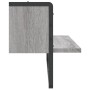 Estante de pared con barra gris Sonoma 65x25x30 cm en Estanterías | Comprar online en Foru.es