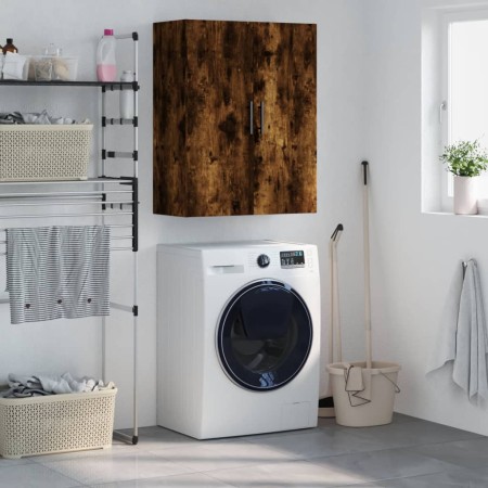 Armario de pared roble ahumado 69,5x34x90 cm de vidaXL, Aparadores - Ref: Foro24-828449, Precio: 68,06 €, Descuento: %