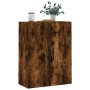 Armario de pared roble ahumado 69,5x34x90 cm de vidaXL, Aparadores - Ref: Foro24-828449, Precio: 68,06 €, Descuento: %