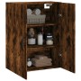 Armario de pared roble ahumado 69,5x34x90 cm de vidaXL, Aparadores - Ref: Foro24-828449, Precio: 68,06 €, Descuento: %