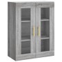Armario de pared gris Sonoma 69,5x34x90 cm de vidaXL, Aparadores - Ref: Foro24-828474, Precio: 89,16 €, Descuento: %