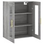 Armario de pared gris Sonoma 69,5x34x90 cm de vidaXL, Aparadores - Ref: Foro24-828474, Precio: 89,16 €, Descuento: %