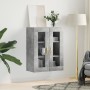 Armario de pared gris hormigón 69,5x34x90 cm de vidaXL, Aparadores - Ref: Foro24-828464, Precio: 86,20 €, Descuento: %