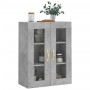 Armario de pared gris hormigón 69,5x34x90 cm de vidaXL, Aparadores - Ref: Foro24-828464, Precio: 86,20 €, Descuento: %