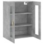 Armario de pared gris hormigón 69,5x34x90 cm de vidaXL, Aparadores - Ref: Foro24-828464, Precio: 86,20 €, Descuento: %
