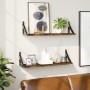 Estantes de pared 2 unidades roble ahumado 60x15x15,5 cm en Estanterías | Comprar online en Foru.es