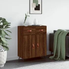 Aparador de madera de ingeniería marrón roble 69,5x34x90 cm de vidaXL, Aparadores - Ref: Foro24-827955, Precio: 84,87 €, Desc...