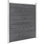 Set de valla 10 cuadradas + 1 oblicua WPC gris 1830x186 cm de vidaXL, Paneles de vallas - Ref: Foro24-3053242, Precio: 3,00 €...