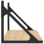 Estantes pared 2uds madera ingeniería roble Sonoma 60x25x25,5cm en Estanterías | Comprar online en Foru.es