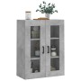 Armario de pared gris hormigón 69,5x34x90 cm de vidaXL, Aparadores - Ref: Foro24-828480, Precio: 88,80 €, Descuento: %