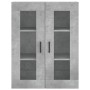 Armario de pared gris hormigón 69,5x34x90 cm de vidaXL, Aparadores - Ref: Foro24-828480, Precio: 88,80 €, Descuento: %