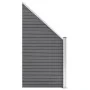 Set de valla 10 cuadradas + 1 oblicua WPC gris 1830x186 cm de vidaXL, Paneles de vallas - Ref: Foro24-3053242, Precio: 3,00 €...