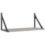 Estantes pared 2 uds madera ingeniería gris Sonoma 60x25x25,5cm en Estanterías | Comprar online en Foru.es