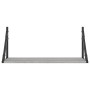 Estantes pared 2 uds madera ingeniería gris Sonoma 60x25x25,5cm en Estanterías | Comprar online en Foru.es