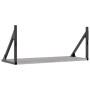 Estantes pared 2 uds madera ingeniería gris Sonoma 60x25x25,5cm en Estanterías | Comprar online en Foru.es