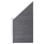 Set de valla 10 cuadradas + 1 oblicua WPC gris 1830x186 cm de vidaXL, Paneles de vallas - Ref: Foro24-3053242, Precio: 3,00 €...
