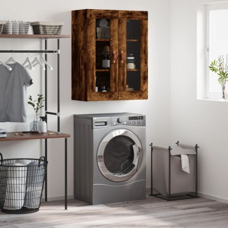 Armario de pared roble ahumado 69,5x34x90 cm de vidaXL, Aparadores - Ref: Foro24-828457, Precio: 72,03 €, Descuento: %