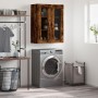 Armario de pared roble ahumado 69,5x34x90 cm de vidaXL, Aparadores - Ref: Foro24-828457, Precio: 72,03 €, Descuento: %