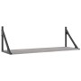 Estantes pared 2 uds madera ingeniería gris Sonoma 80x25x25,5cm en Estanterías | Comprar online en Foru.es